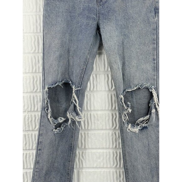 One Teaspoon Jeans 24 Awesome Baggies Mid Rise Loose Destroyed Ripped Torn - Picture 4 of 10